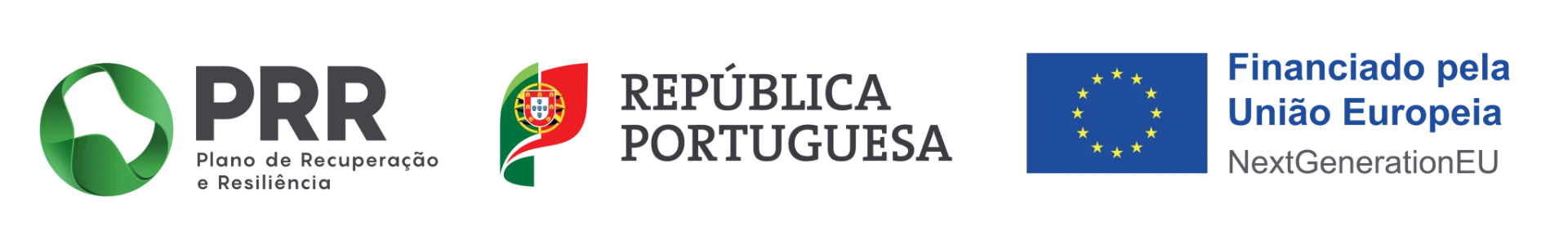 Plano de Recuperação e Resiliência, República Portuguesa e Financiado pela União Europeia — NextGenerationEU